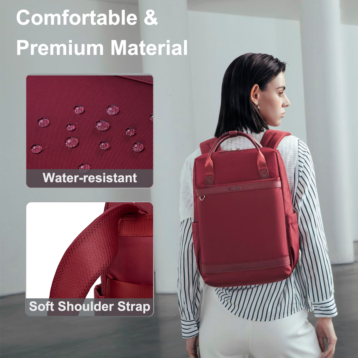 CB00639 Casual Backpack Red
