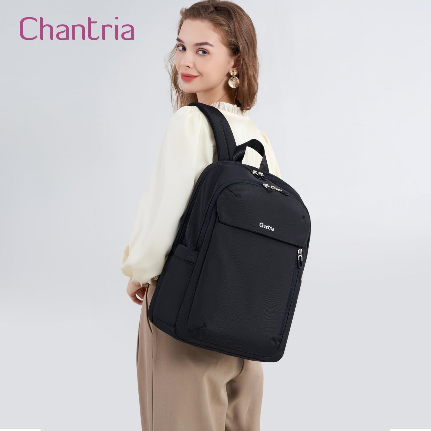 CB00633 Casual Backpack Black