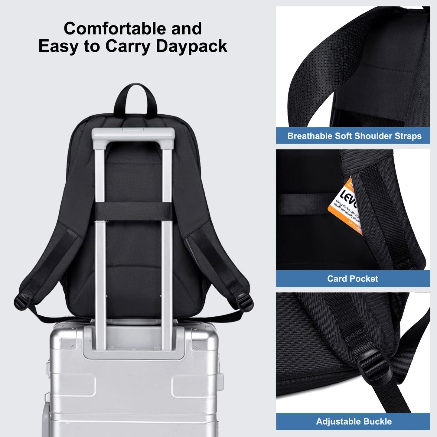 CB00633 Casual Backpack Black