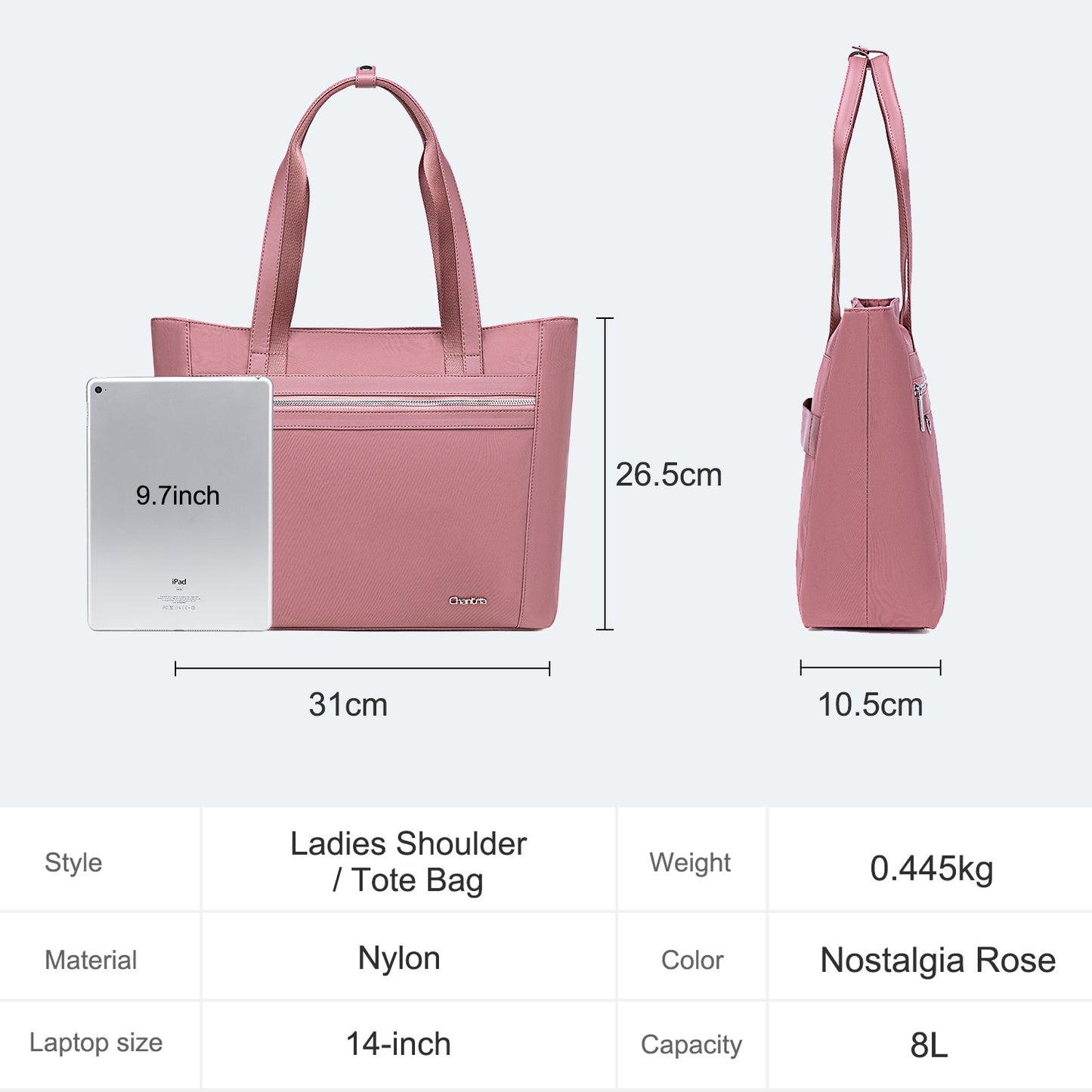 CB00652 Tote Bag Nostalgia Rose