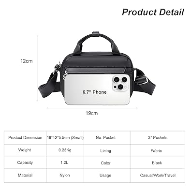 CB00771 Sling Bag Black
