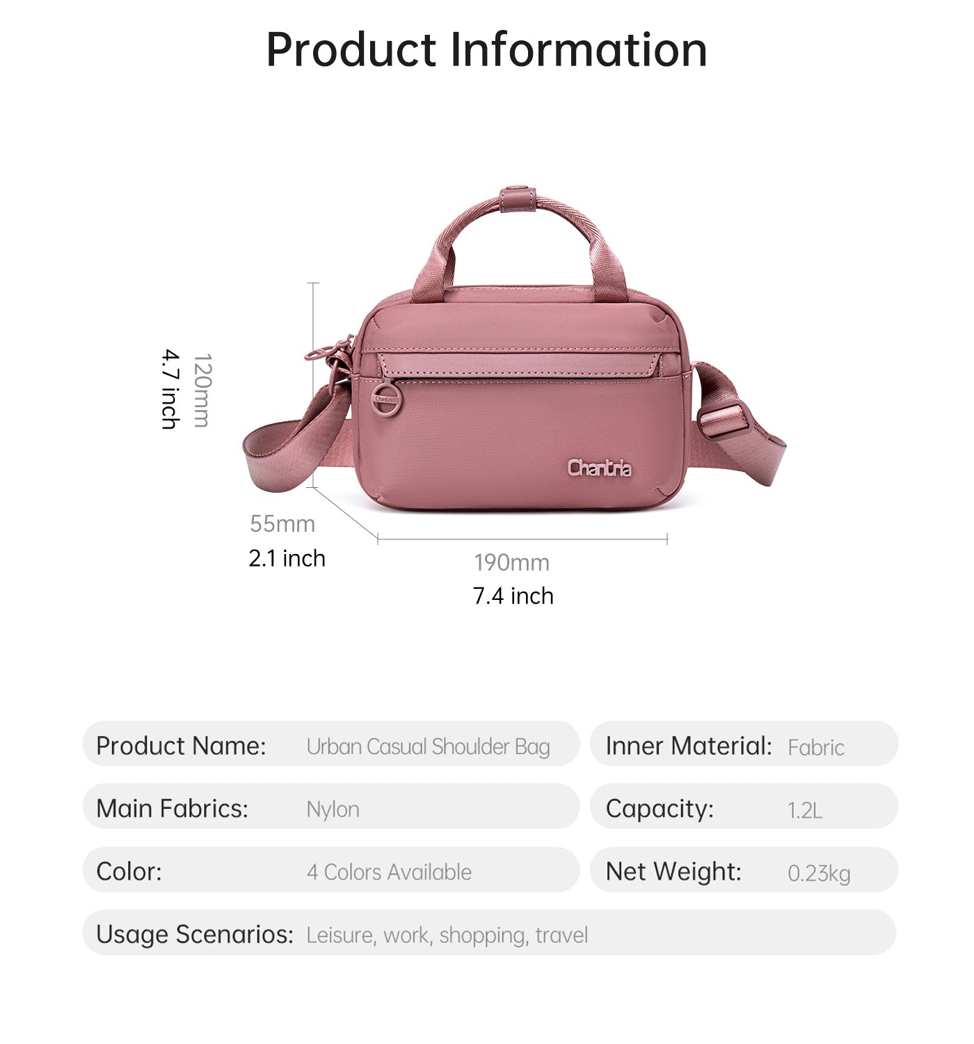 CB00771 Sling Bag Nostalgia Rose