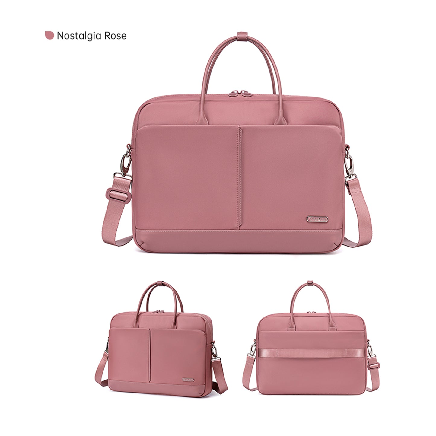 CB00772 Briefcase Bag Nostalgia Rose