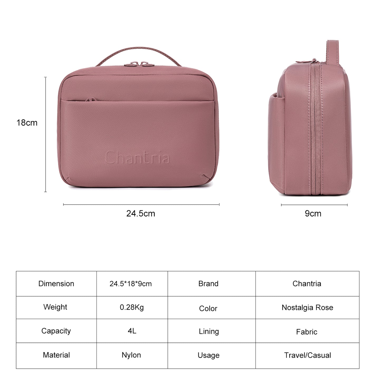 CB00793 Makeup Bag Nostalgia Rose