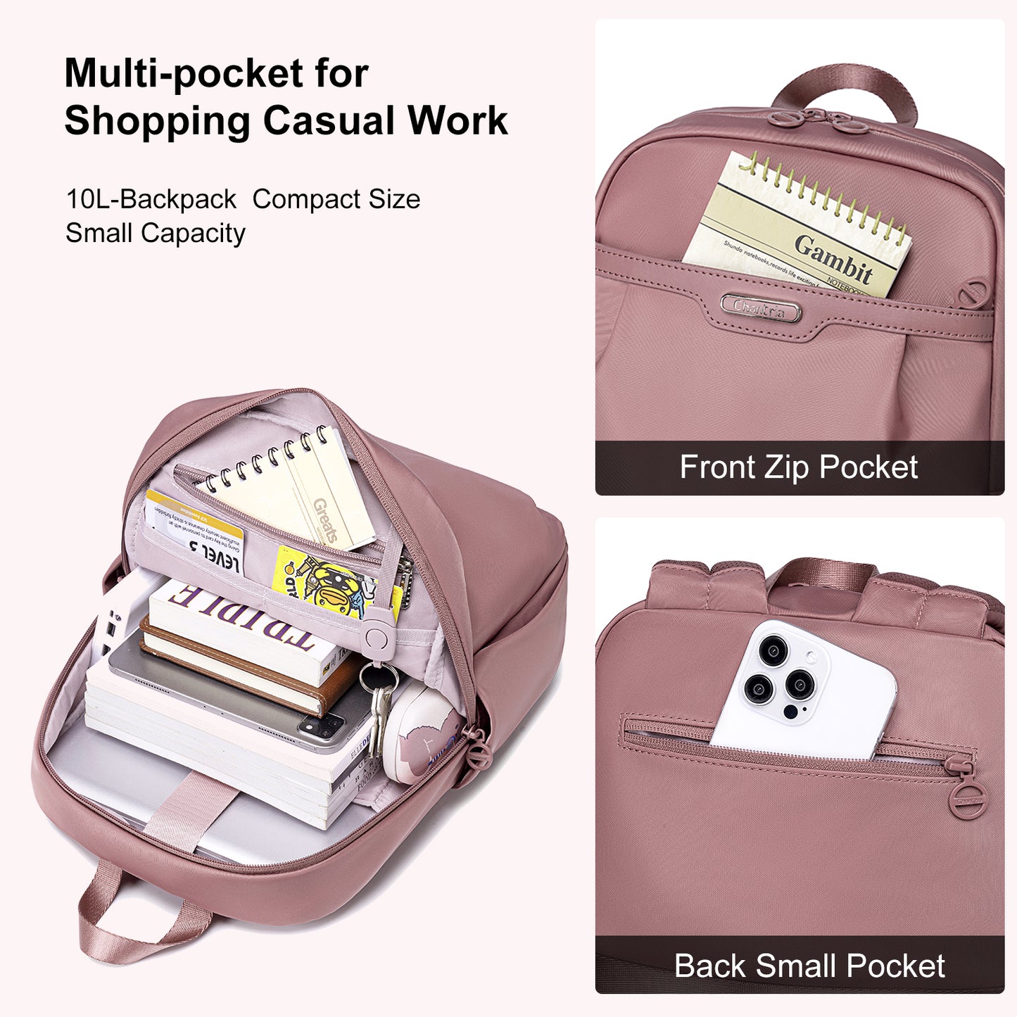 CB00769 Compact Backpack Khaki