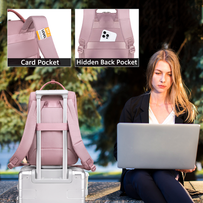 CB00639 Casual Backpack Pale Mauve