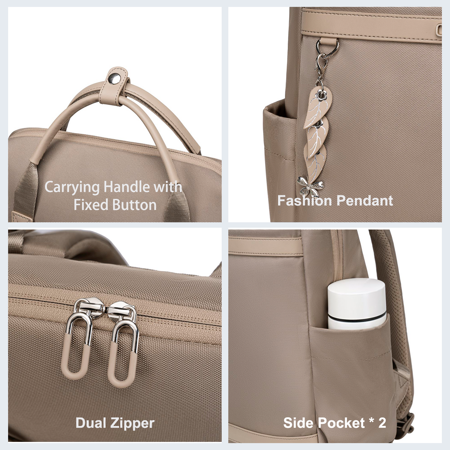 CB00639 Casual Backpack Khaki