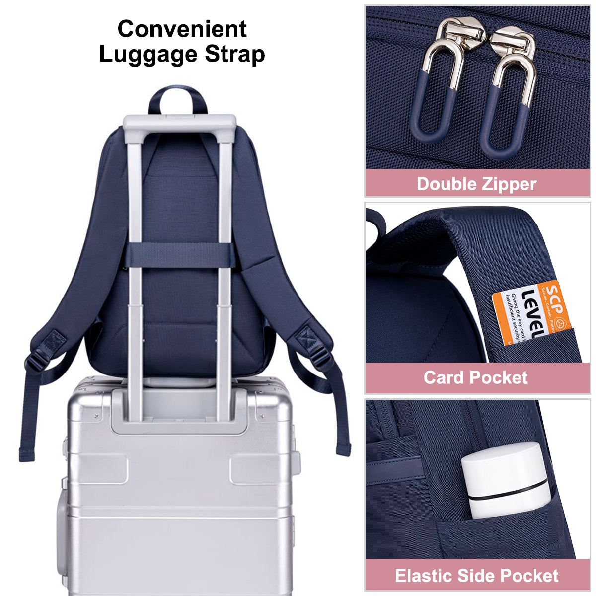 CB00648 Causal Backpack Blue