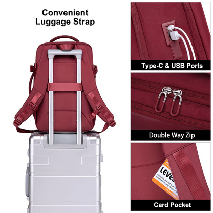 CB00641 Travel Backpack Red