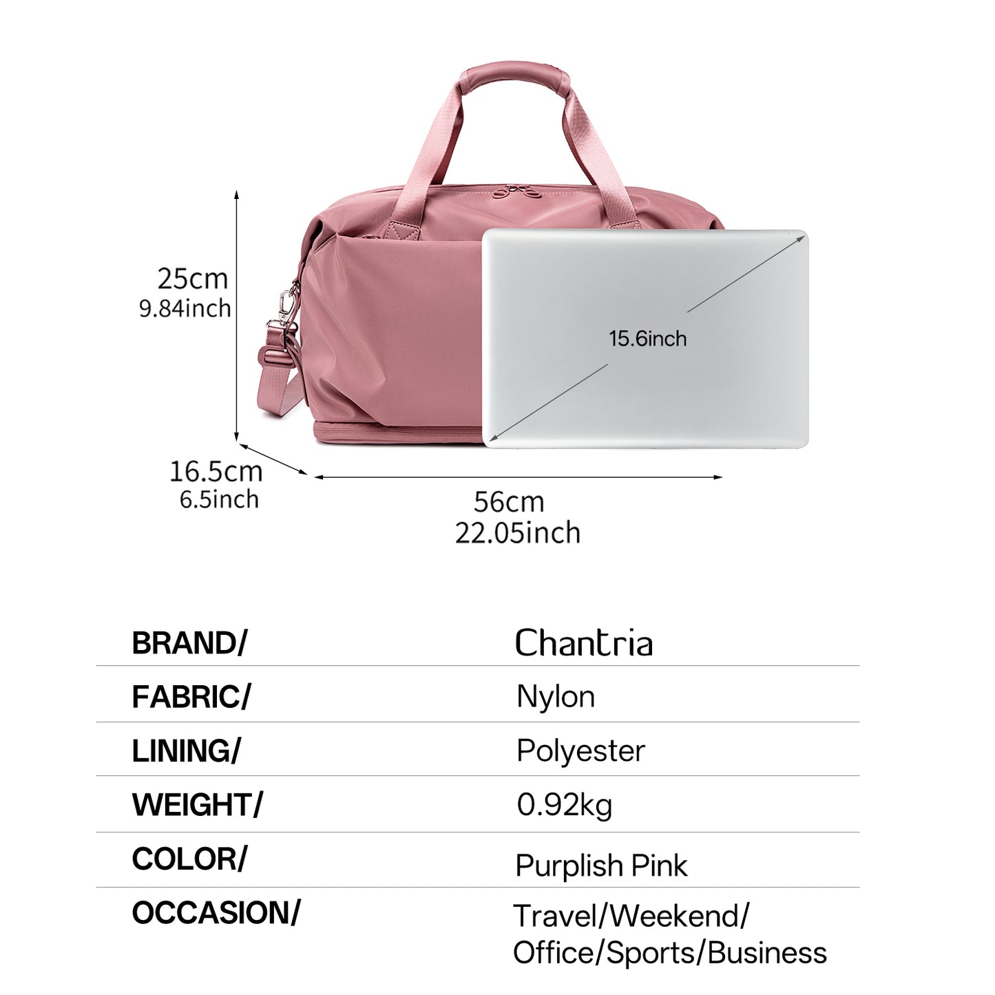 CLXB00978 Travel Duffle Bag Nostalgia Rose