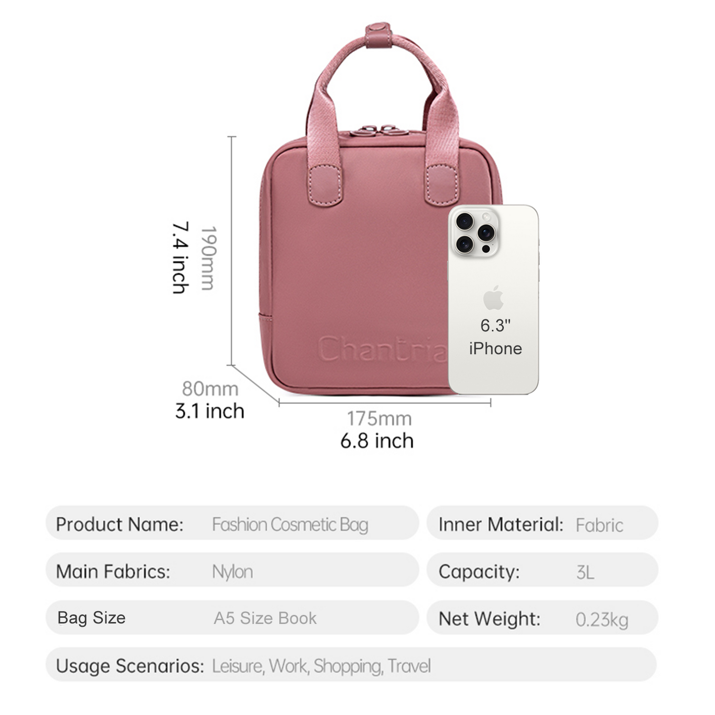 CB00783 Makeup Bag Nostalgia Rose