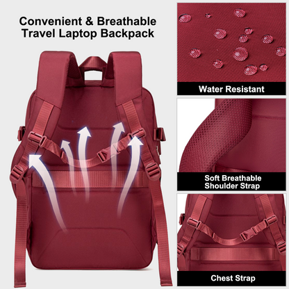 CB00641 Travel Backpack Red