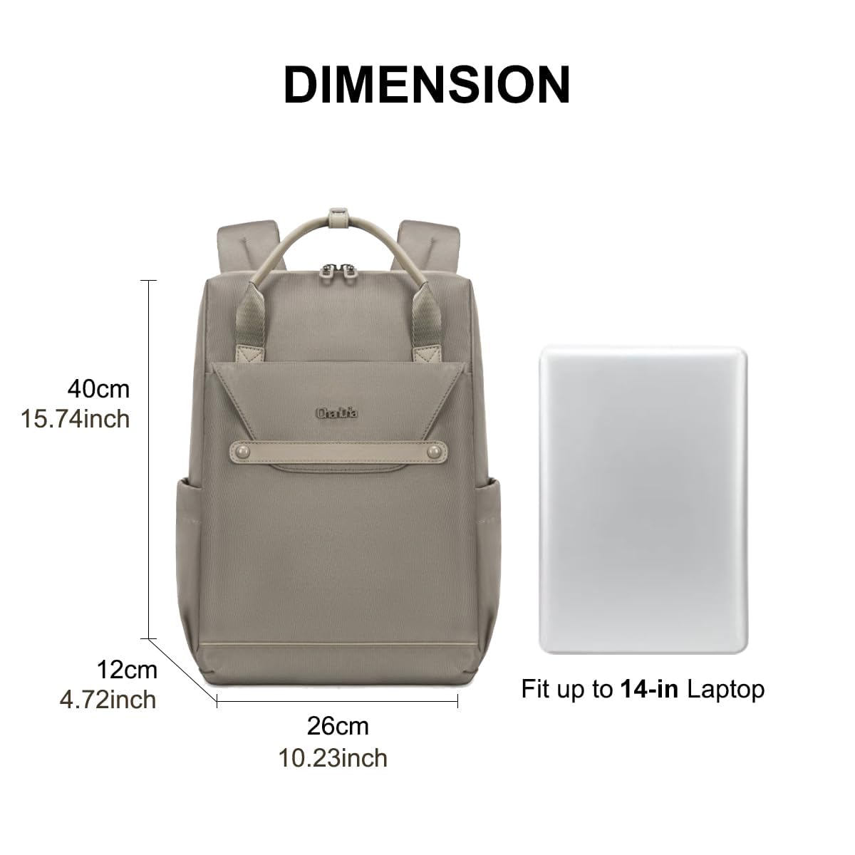 CB00618 Casual Bakpack Khaki