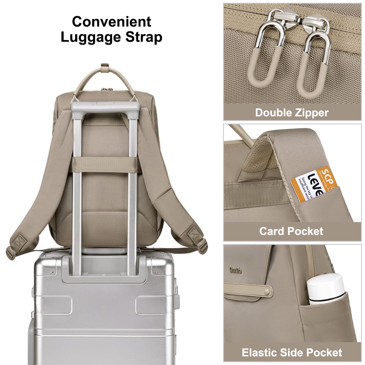 CB00618 Casual Bakpack Khaki