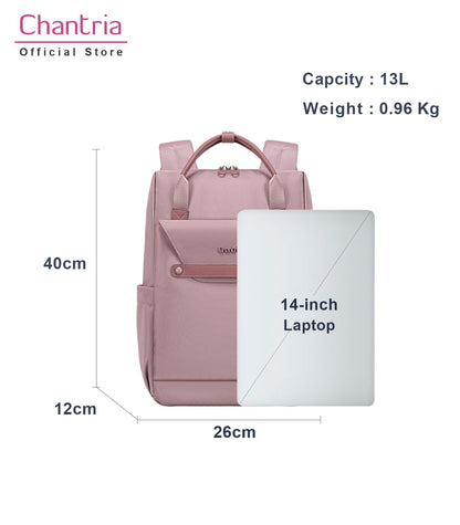 CB00618 Casual Bakpack Pale Mauve