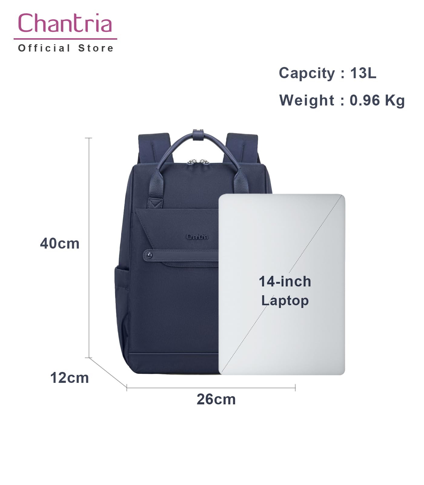 CB00618 Casual Backpack Blue