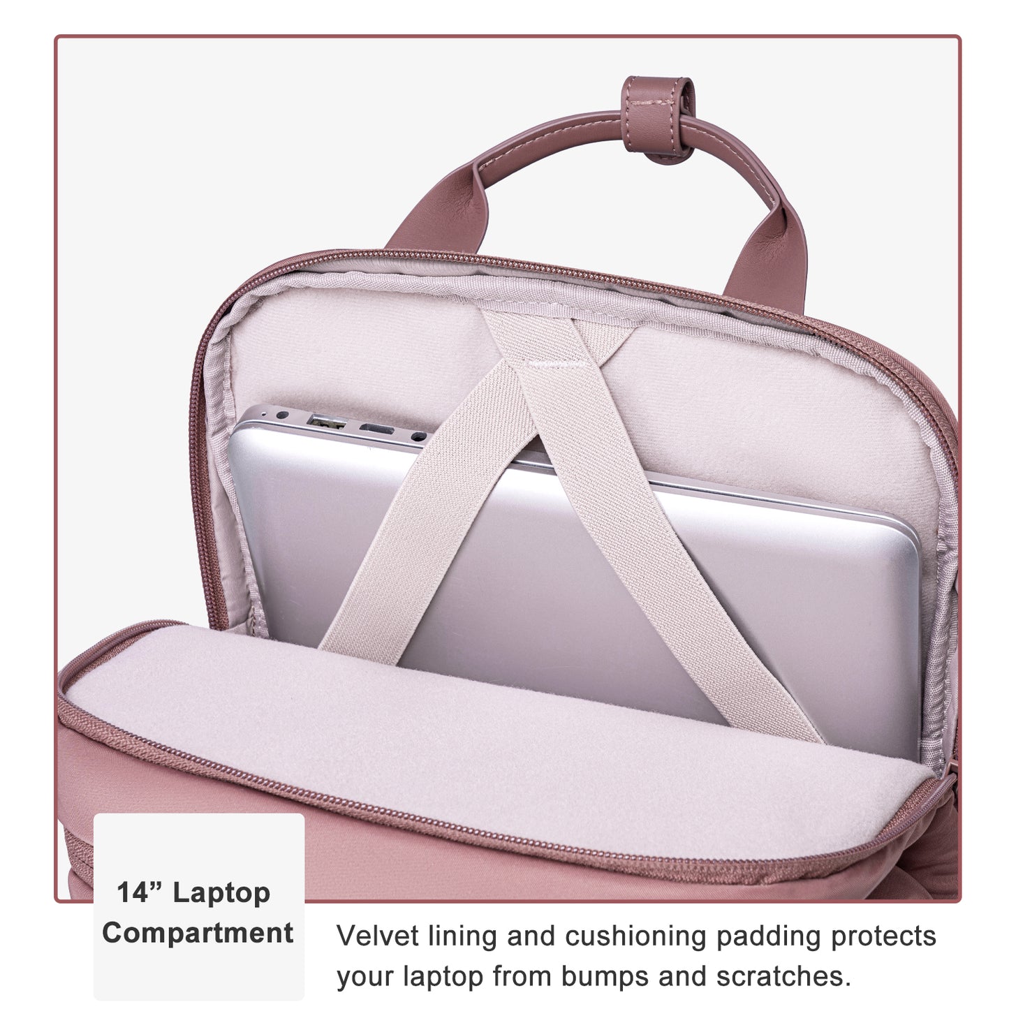 CB00762 Casual BackpackNostalgia Rose
