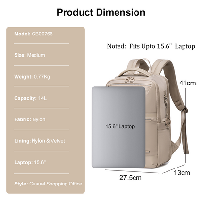 CB00766 Casual Backpack Khaki