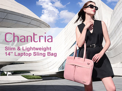 CB00773 Laptop Sling Bag Pink
