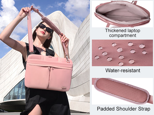 CB00773 Laptop Sling Bag Pink