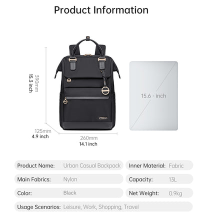 CB00788 Casual Backpack Black