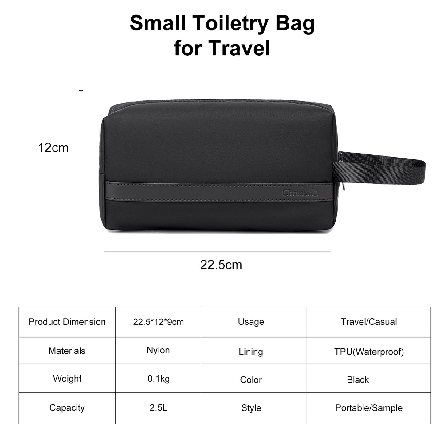 CB00814 Makeup Bag Black