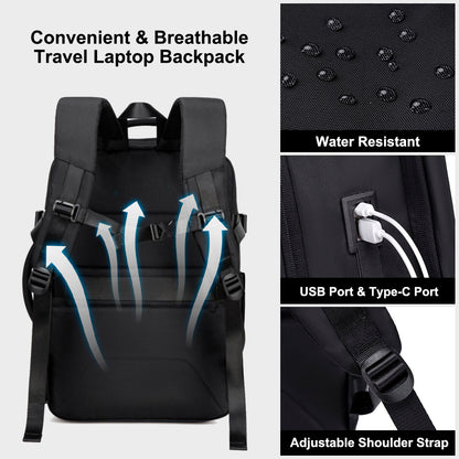 CB00617 Travel Backpack Black